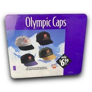 Rare 1994 McDonalds Lillehammer Olympics Double Sided Vintage Translite Sign